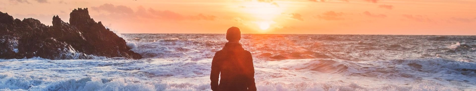 beach, sunset, freedom